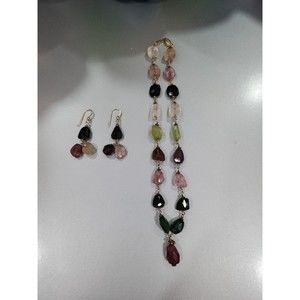 Gold Vermeil and Precious Stones Necklaces